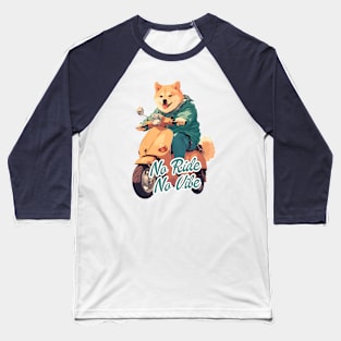 Cool dog riding motorbike Baseball T-Shirt